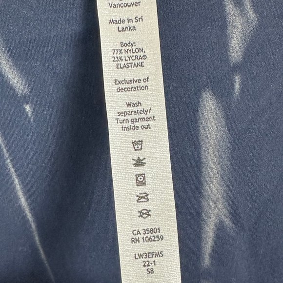 NWT Lululemon Wunder Train Cropped Long Sleeve Shirt Navy Womens Size 4 Top Blue - Picture 10 of 16